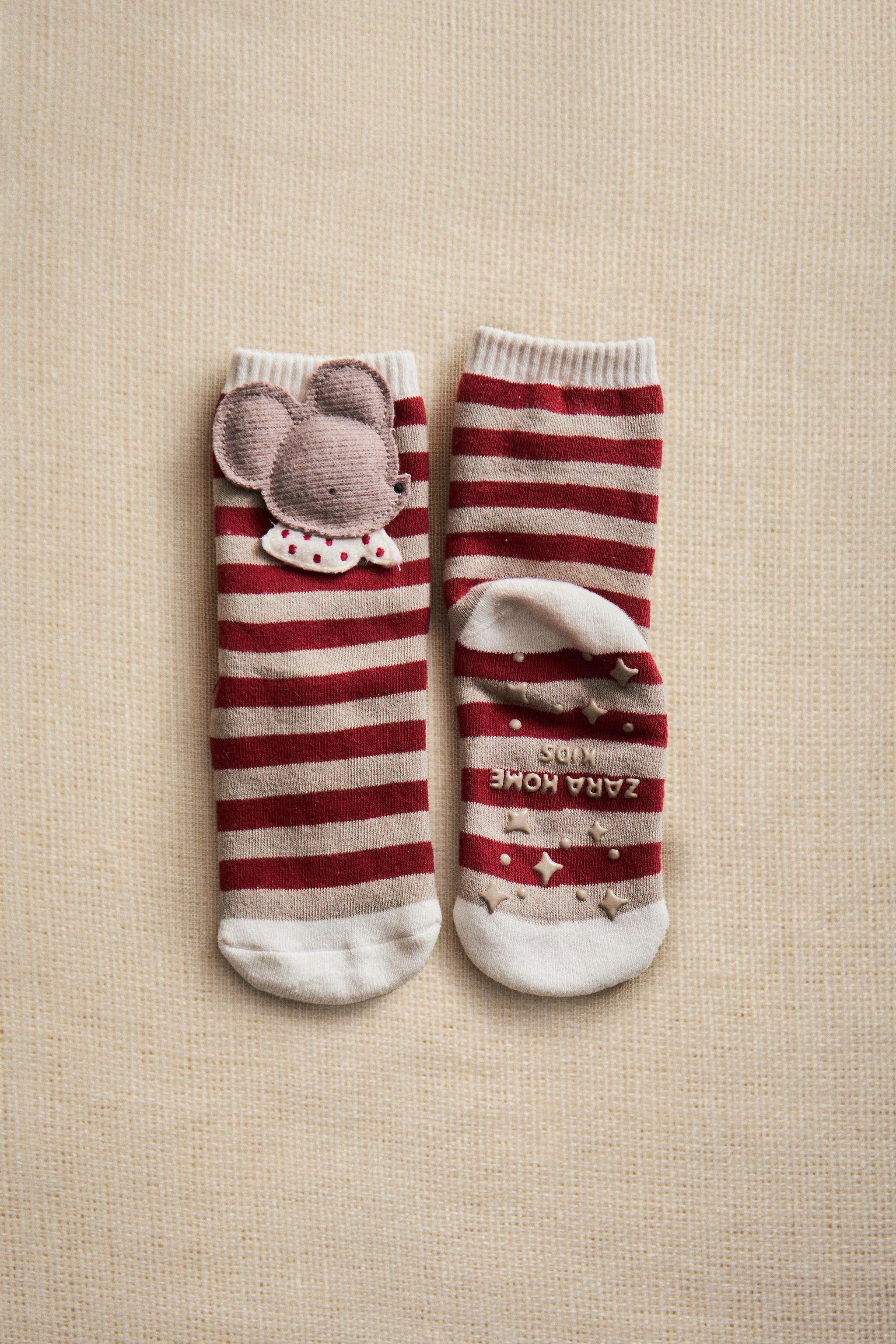 CHAUSSETTE ENFANT NOËL SOURIS